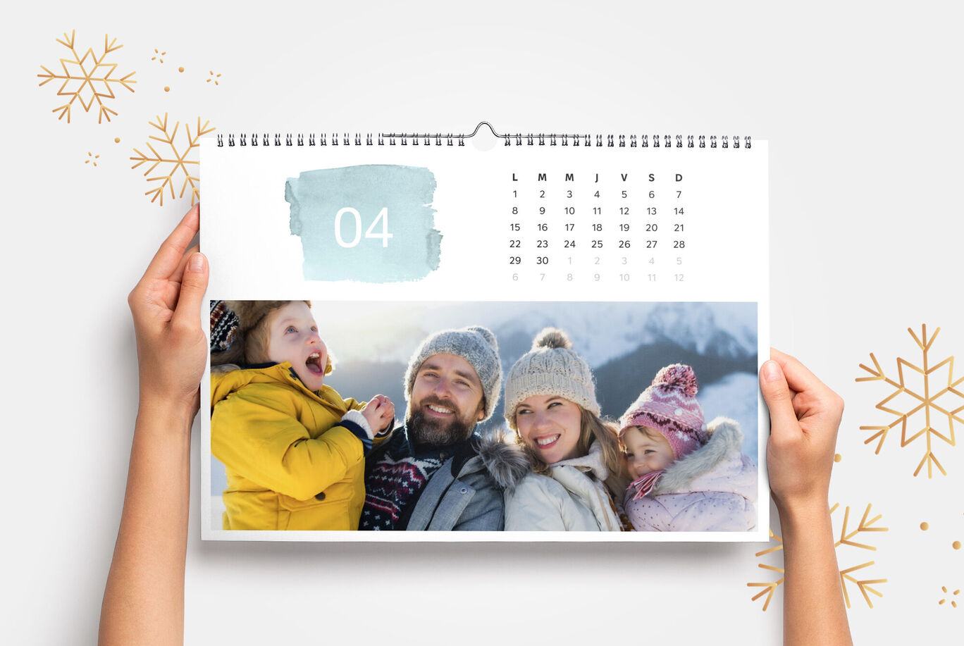 Calendario de pared personalizado A3 horizontal