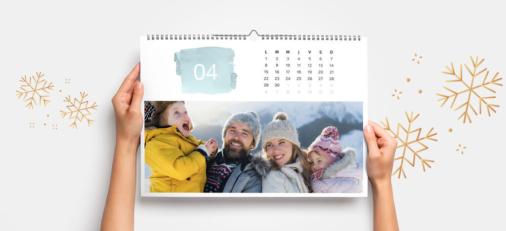 Calendario de pared personalizado A3 horizontal