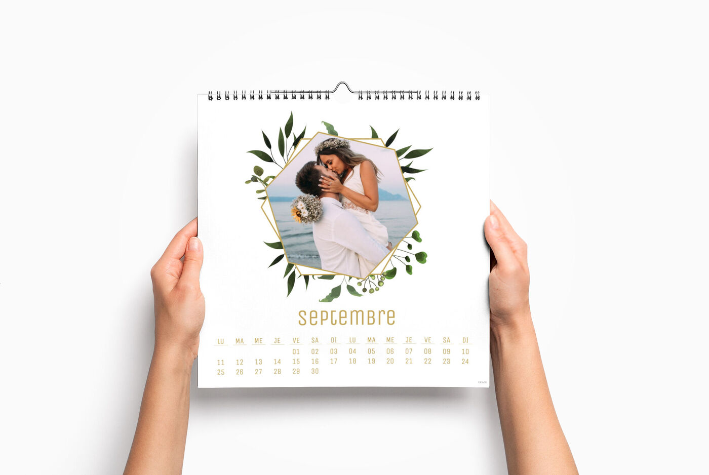 Calendario de pared cuadrado personalizado