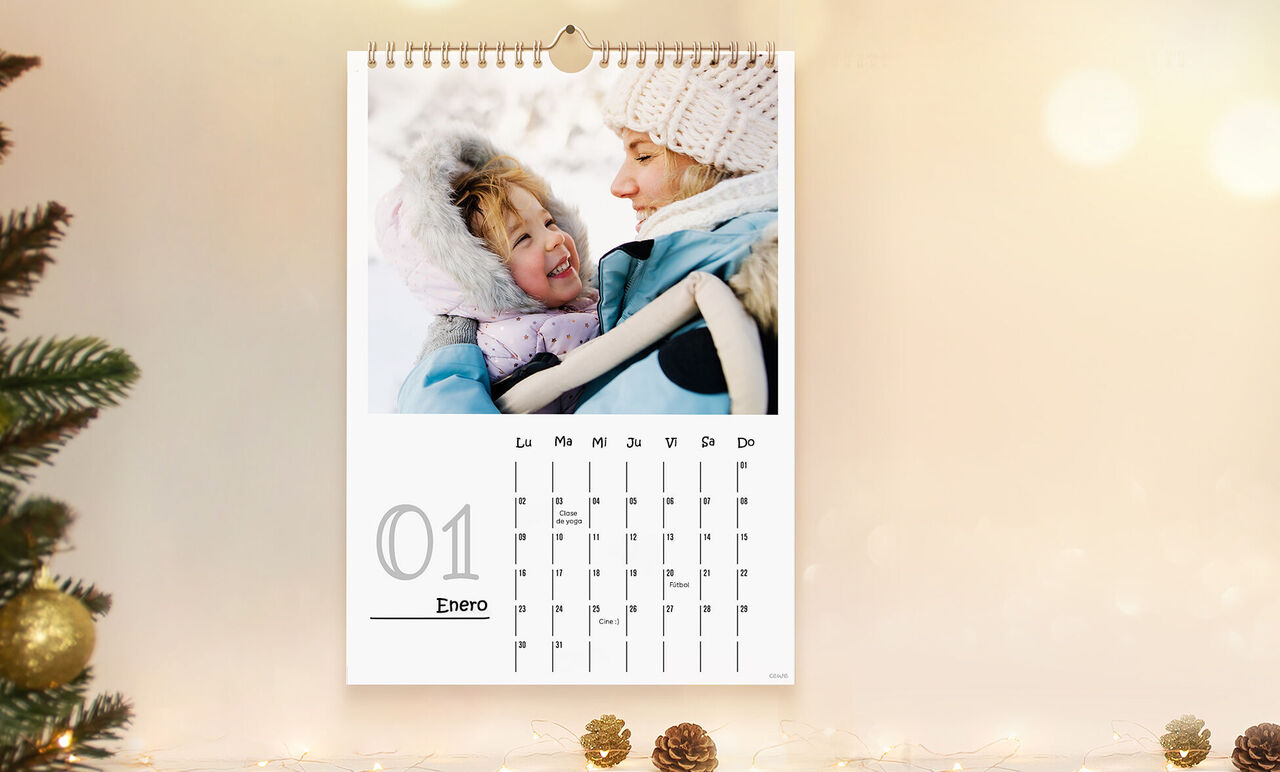 Calendario pared personalizado A4