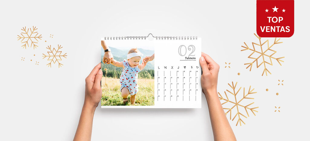 Calendario de pared personalizado A4 horizontal